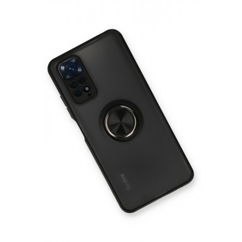 Newface Xiaomi Redmi Note 11S Kılıf Montreal Yüzüklü Silikon Kapak - Siyah Newface Xiaomi Redmi Note 11S Kılıf Montreal Yüzüklü Silikon Kapak - Siyah