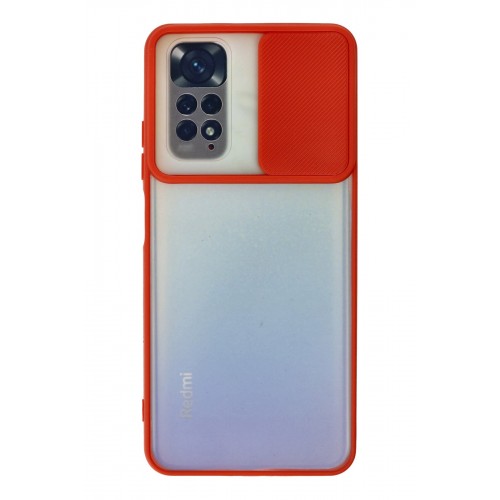 Newface Xiaomi Redmi Note 11S Kılıf Palm Buzlu Kamera Sürgülü Silikon - Kırmızı Newface Xiaomi Redmi Note 11S Kılıf Palm Buzlu Kamera Sürgülü Silikon - Kırmızı