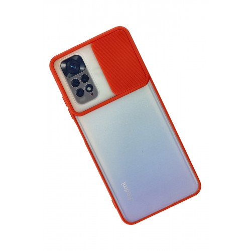 Newface Xiaomi Redmi Note 11S Kılıf Palm Buzlu Kamera Sürgülü Silikon - Kırmızı Newface Xiaomi Redmi Note 11S Kılıf Palm Buzlu Kamera Sürgülü Silikon - Kırmızı