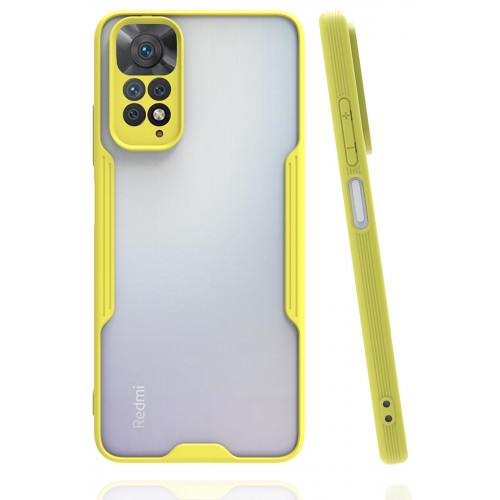 Newface Xiaomi Redmi Note 11S Kılıf Platin Silikon - Sarı Newface Xiaomi Redmi Note 11S Kılıf Platin Silikon - Sarı