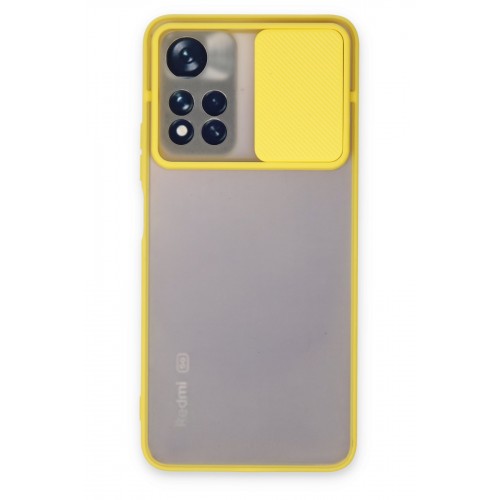 Newface Xiaomi Poco M4 Pro 5G Kılıf Palm Buzlu Kamera Sürgülü Silikon - Sarı Newface Xiaomi Poco M4 Pro 5G Kılıf Palm Buzlu Kamera Sürgülü Silikon - Sarı