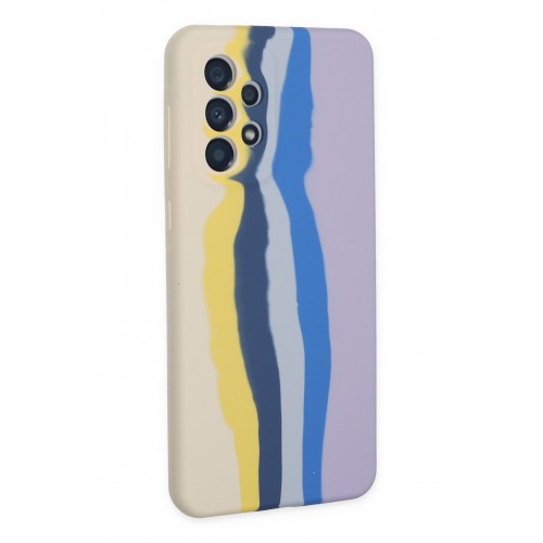Newface Samsung Galaxy A73 5G Kılıf Ebruli Lansman Silikon - Sarı-Lila Newface Samsung Galaxy A73 5G Kılıf Ebruli Lansman Silikon - Sarı-Lila