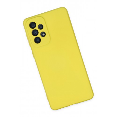 Newface Samsung Galaxy A23 4G Kılıf Nano içi Kadife Silikon - Sarı Newface Samsung Galaxy A23 4G Kılıf Nano içi Kadife Silikon - Sarı