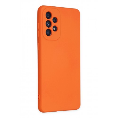 Newface Samsung Galaxy A23 4G Kılıf Nano içi Kadife Silikon - Turuncu Newface Samsung Galaxy A23 4G Kılıf Nano içi Kadife Silikon - Turuncu