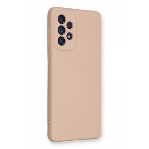 Newface Samsung Galaxy A53 5G Kılıf Nano içi Kadife Silikon - Pudra Newface Samsung Galaxy A53 5G Kılıf Nano içi Kadife Silikon - Pudra