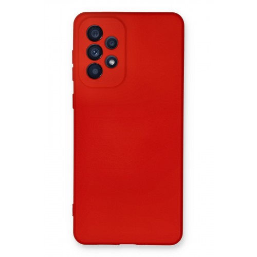 Newface Samsung Galaxy A73 5G Kılıf Nano içi Kadife Silikon - Kırmızı Newface Samsung Galaxy A73 5G Kılıf Nano içi Kadife Silikon - Kırmızı