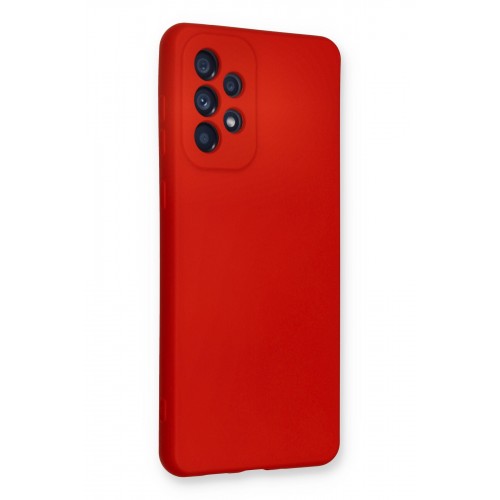 Newface Samsung Galaxy A73 5G Kılıf Nano içi Kadife Silikon - Kırmızı Newface Samsung Galaxy A73 5G Kılıf Nano içi Kadife Silikon - Kırmızı