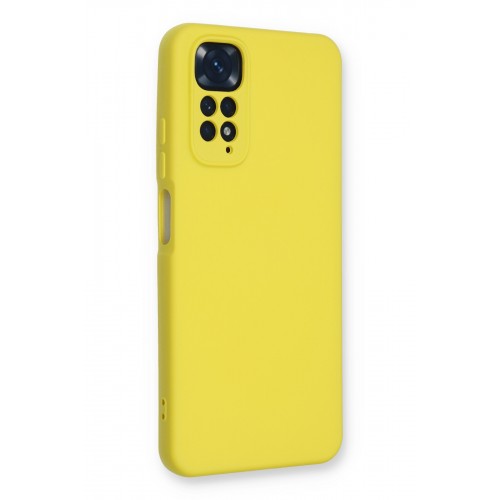 Newface Xiaomi Redmi Note 11 Kılıf Nano içi Kadife Silikon - Sarı Newface Xiaomi Redmi Note 11 Kılıf Nano içi Kadife Silikon - Sarı