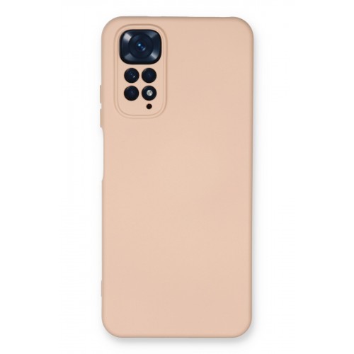 Newface Xiaomi Redmi Note 11 Kılıf Nano içi Kadife  Silikon - Pudra
