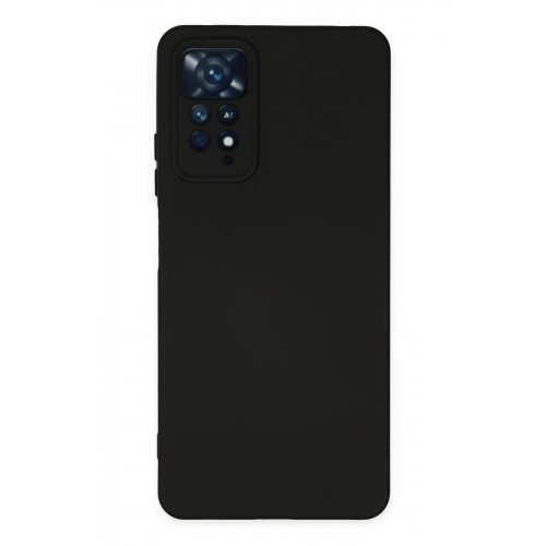 Newface Xiaomi Redmi Note 11 Pro Kılıf Nano içi Kadife  Silikon - Siyah