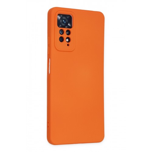 Newface Xiaomi Redmi Note 11 Pro Kılıf Nano içi Kadife Silikon - Turuncu Newface Xiaomi Redmi Note 11 Pro Kılıf Nano içi Kadife Silikon - Turuncu