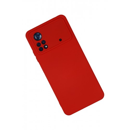 Newface Xiaomi Poco X4 Pro 5G Kılıf Nano içi Kadife Silikon - Kırmızı Newface Xiaomi Poco X4 Pro 5G Kılıf Nano içi Kadife Silikon - Kırmızı