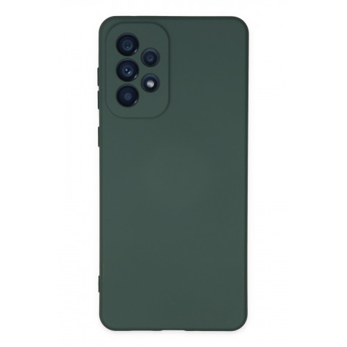 Newface Samsung Galaxy A23 4G Kılıf Nano içi Kadife Silikon - Koyu Yeşil Newface Samsung Galaxy A23 4G Kılıf Nano içi Kadife Silikon - Koyu Yeşil