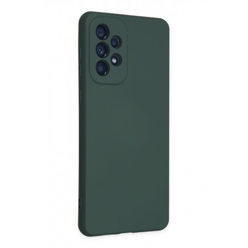 Newface Samsung Galaxy A23 4G Kılıf Nano içi Kadife Silikon - Koyu Yeşil Newface Samsung Galaxy A23 4G Kılıf Nano içi Kadife Silikon - Koyu Yeşil
