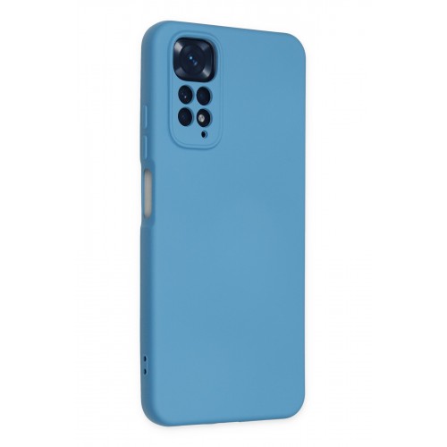 Newface Xiaomi Redmi Note 11 Kılıf Nano içi Kadife Silikon - Mavi Newface Xiaomi Redmi Note 11 Kılıf Nano içi Kadife Silikon - Mavi