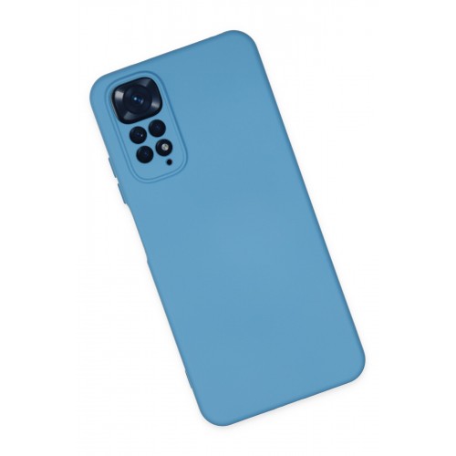 Newface Xiaomi Redmi Note 11 Kılıf Nano içi Kadife Silikon - Mavi Newface Xiaomi Redmi Note 11 Kılıf Nano içi Kadife Silikon - Mavi