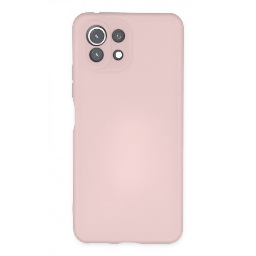 Newface Xiaomi Mİ 11 Lite Kılıf Nano içi Kadife Silikon - Pudra Newface Xiaomi Mİ 11 Lite Kılıf Nano içi Kadife Silikon - Pudra