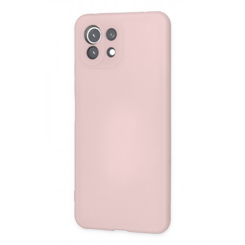 Newface Xiaomi Mİ 11 Lite Kılıf Nano içi Kadife Silikon - Pudra Newface Xiaomi Mİ 11 Lite Kılıf Nano içi Kadife Silikon - Pudra