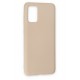 Newface Samsung Galaxy S20 Kılıf Nano içi Kadife Silikon - Pudra Newface Samsung Galaxy S20 Kılıf Nano içi Kadife Silikon - Pudra