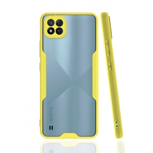 Newface Realme C11 2021 Kılıf Platin Silikon - Sarı Newface Realme C11 2021 Kılıf Platin Silikon - Sarı