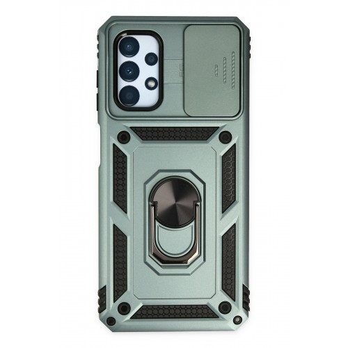 Newface Samsung Galaxy A13 4G Kılıf Pars Lens Yüzüklü Silikon - Yeşil Newface Samsung Galaxy A13 4G Kılıf Pars Lens Yüzüklü Silikon - Yeşil