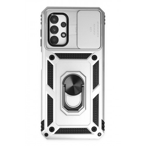 Newface Samsung Galaxy A33 5G Kılıf Pars Lens Yüzüklü Silikon - Gümüş Newface Samsung Galaxy A33 5G Kılıf Pars Lens Yüzüklü Silikon - Gümüş
