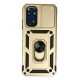 Newface Xiaomi Redmi Note 11 Kılıf Pars Lens Yüzüklü Silikon - Gold