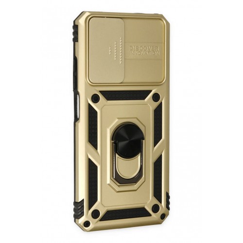 Newface Xiaomi Redmi Note 11 Kılıf Pars Lens Yüzüklü Silikon - Gold Newface Xiaomi Redmi Note 11 Kılıf Pars Lens Yüzüklü Silikon - Gold