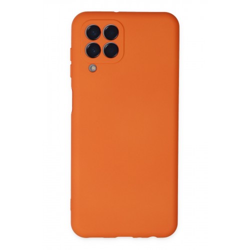 Newface Samsung Galaxy M33 Kılıf Nano içi Kadife Silikon - Turuncu Newface Samsung Galaxy M33 Kılıf Nano içi Kadife Silikon - Turuncu