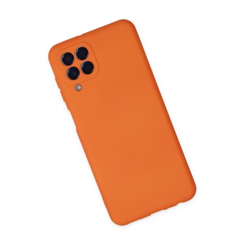 Newface Samsung Galaxy M33 Kılıf Nano içi Kadife Silikon - Turuncu Newface Samsung Galaxy M33 Kılıf Nano içi Kadife Silikon - Turuncu