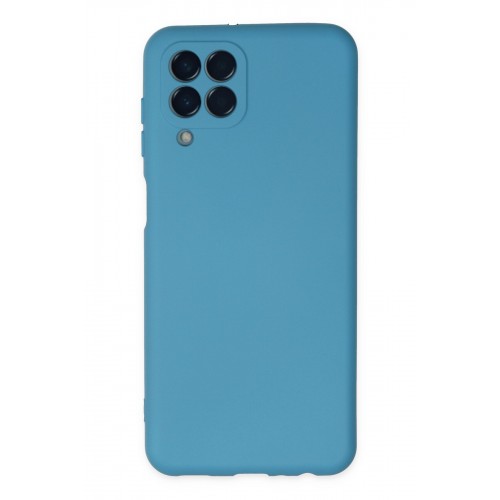 Newface Samsung Galaxy M33 Kılıf Nano içi Kadife Silikon - Mavi Newface Samsung Galaxy M33 Kılıf Nano içi Kadife Silikon - Mavi