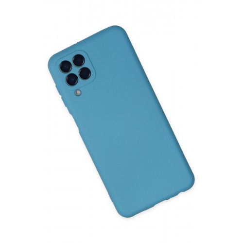 Newface Samsung Galaxy M33 Kılıf Nano içi Kadife Silikon - Mavi Newface Samsung Galaxy M33 Kılıf Nano içi Kadife Silikon - Mavi