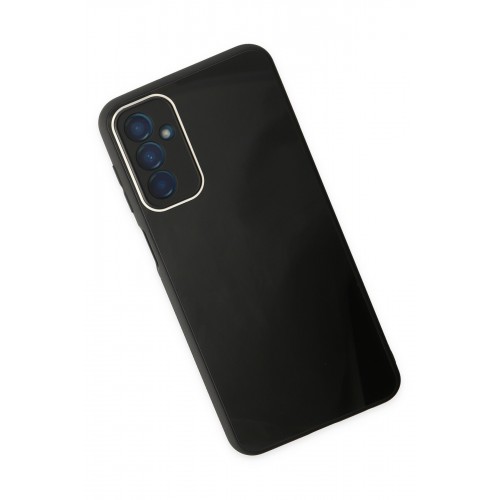 Newface Samsung Galaxy M23 Kılıf Glass Kapak - Siyah Newface Samsung Galaxy M23 Kılıf Glass Kapak - Siyah