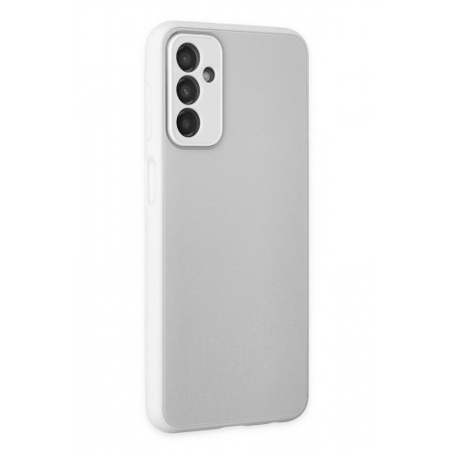Newface Samsung Galaxy M23 Kılıf Glass Kapak - Beyaz Newface Samsung Galaxy M23 Kılıf Glass Kapak - Beyaz