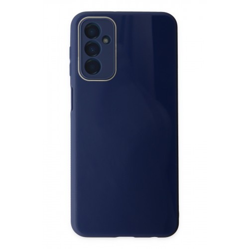 Newface Samsung Galaxy M23 Kılıf Glass Kapak - Lacivert Newface Samsung Galaxy M23 Kılıf Glass Kapak - Lacivert