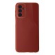 Newface Samsung Galaxy M23 Kılıf Glass Kapak - Bordo Newface Samsung Galaxy M23 Kılıf Glass Kapak - Bordo
