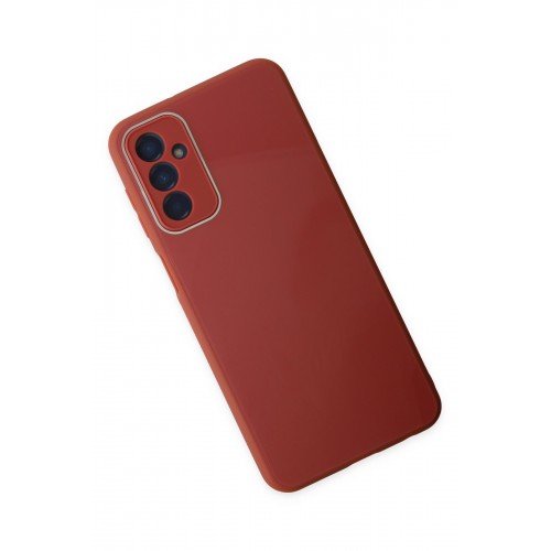 Newface Samsung Galaxy M23 Kılıf Glass Kapak - Bordo Newface Samsung Galaxy M23 Kılıf Glass Kapak - Bordo