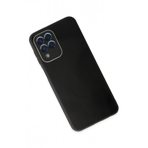 Newface Samsung Galaxy M33 Kılıf Glass Kapak - Siyah Newface Samsung Galaxy M33 Kılıf Glass Kapak - Siyah