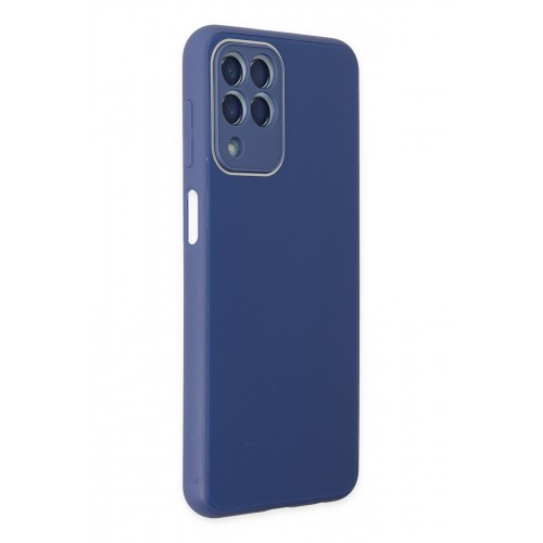 Newface Samsung Galaxy M33 Kılıf Glass Kapak - Lacivert Newface Samsung Galaxy M33 Kılıf Glass Kapak - Lacivert