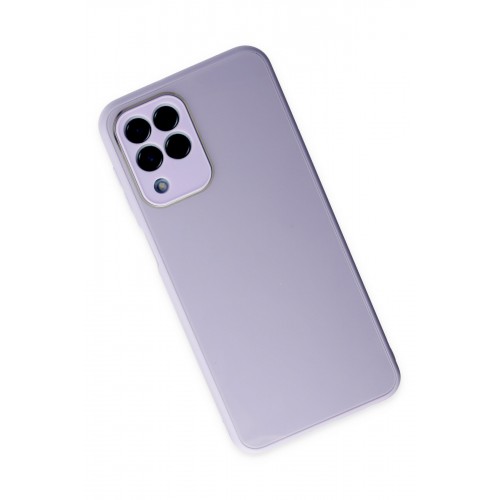 Newface Samsung Galaxy M33 Kılıf Glass Kapak - Lila Newface Samsung Galaxy M33 Kılıf Glass Kapak - Lila