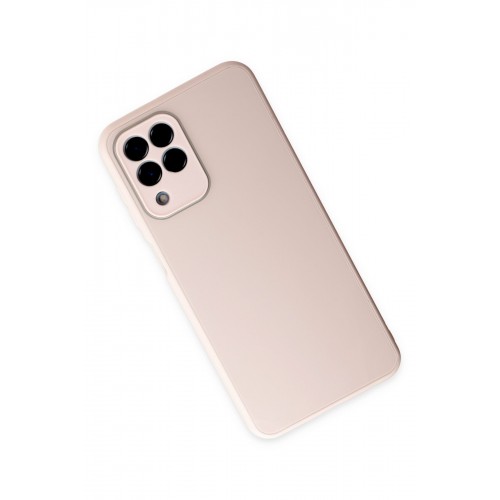 Newface Samsung Galaxy M33 Kılıf Glass Kapak - Pembe Newface Samsung Galaxy M33 Kılıf Glass Kapak - Pembe