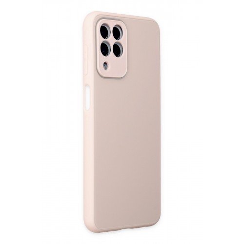 Newface Samsung Galaxy M33 Kılıf Glass Kapak - Pembe Newface Samsung Galaxy M33 Kılıf Glass Kapak - Pembe