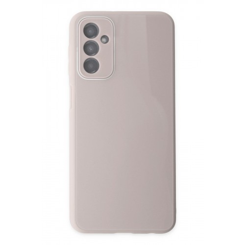 Newface Samsung Galaxy M23 Kılıf Glass Kapak - Pembe Newface Samsung Galaxy M23 Kılıf Glass Kapak - Pembe
