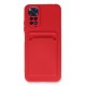 Newface Xiaomi Redmi Note 11 Kılıf Kelvin Kartvizitli Silikon - Kırmızı Newface Xiaomi Redmi Note 11 Kılıf Kelvin Kartvizitli Silikon - Kırmızı