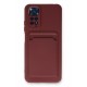 Newface Xiaomi Redmi Note 11 Kılıf Kelvin Kartvizitli Silikon - Bordo Newface Xiaomi Redmi Note 11 Kılıf Kelvin Kartvizitli Silikon - Bordo