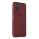 Newface Xiaomi Redmi Note 11 Kılıf Kelvin Kartvizitli Silikon - Bordo Newface Xiaomi Redmi Note 11 Kılıf Kelvin Kartvizitli Silikon - Bordo