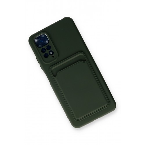 Newface Xiaomi Redmi Note 11 Kılıf Kelvin Kartvizitli Silikon - Koyu Yeşil Newface Xiaomi Redmi Note 11 Kılıf Kelvin Kartvizitli Silikon - Koyu Yeşil
