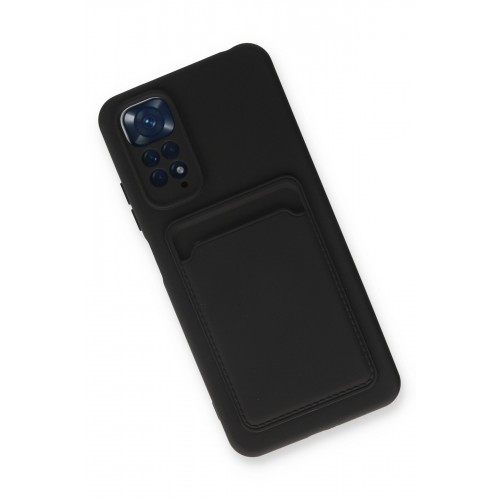 Newface Xiaomi Redmi Note 11S Kılıf Kelvin Kartvizitli Silikon - Siyah Newface Xiaomi Redmi Note 11S Kılıf Kelvin Kartvizitli Silikon - Siyah