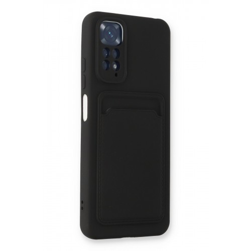 Newface Xiaomi Redmi Note 11S Kılıf Kelvin Kartvizitli Silikon - Siyah Newface Xiaomi Redmi Note 11S Kılıf Kelvin Kartvizitli Silikon - Siyah