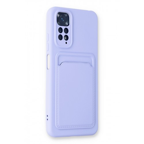Newface Xiaomi Redmi Note 11S Kılıf Kelvin Kartvizitli Silikon - Lila Newface Xiaomi Redmi Note 11S Kılıf Kelvin Kartvizitli Silikon - Lila